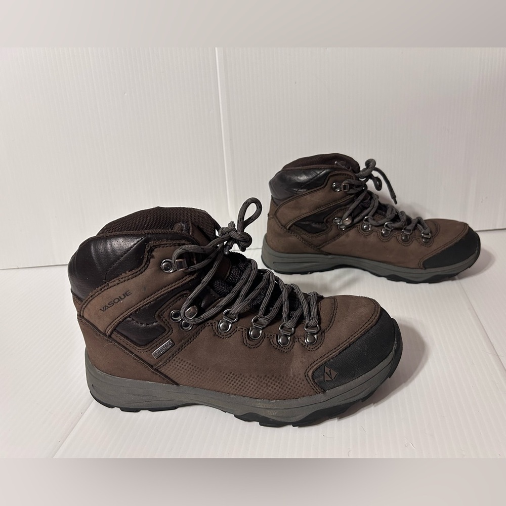 VASQUE St. Elias Ultra dry hiking brown leather waterproof boot youth size 6